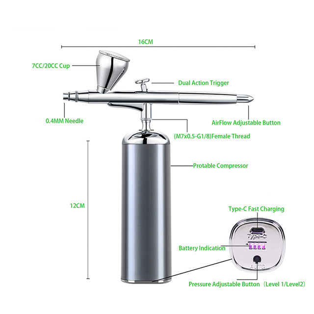 Portable Airbrush Compressor Spray